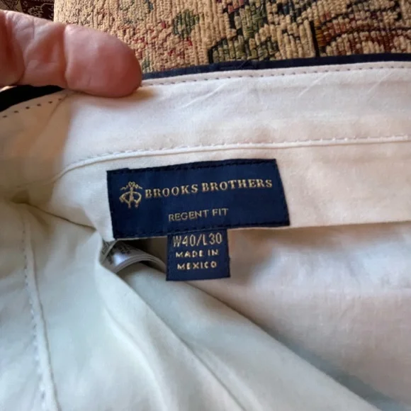 Brooks Brothers Regent 40/32 dress pants, dark blue - Picture 2 of 2